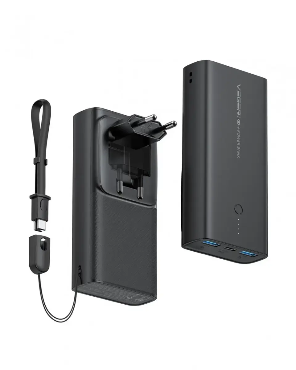 Powerbank Veger ACE100 (W1146) PD QC3.0 20W 10000 mAh black