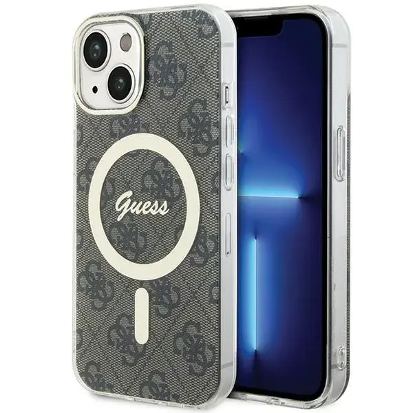 Guess GUHMP15MH4STW telefona maciņš priekš iPhone 15 Plus brūns