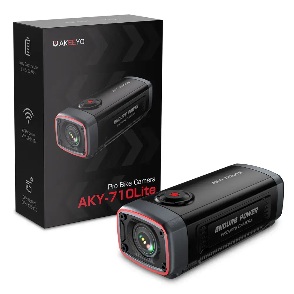 AKEEYO 710 Lite Handlebar Action Camera for Bikes and Motorcycles - Black