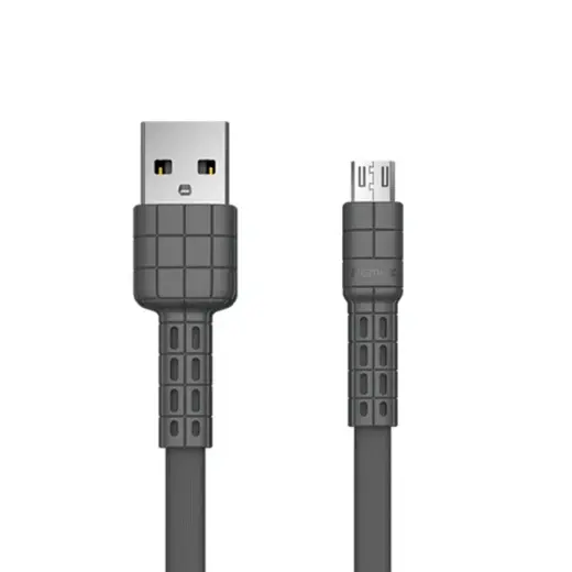 Remax Armor Series flat USB | micro USB cable 5V 2.4A black 