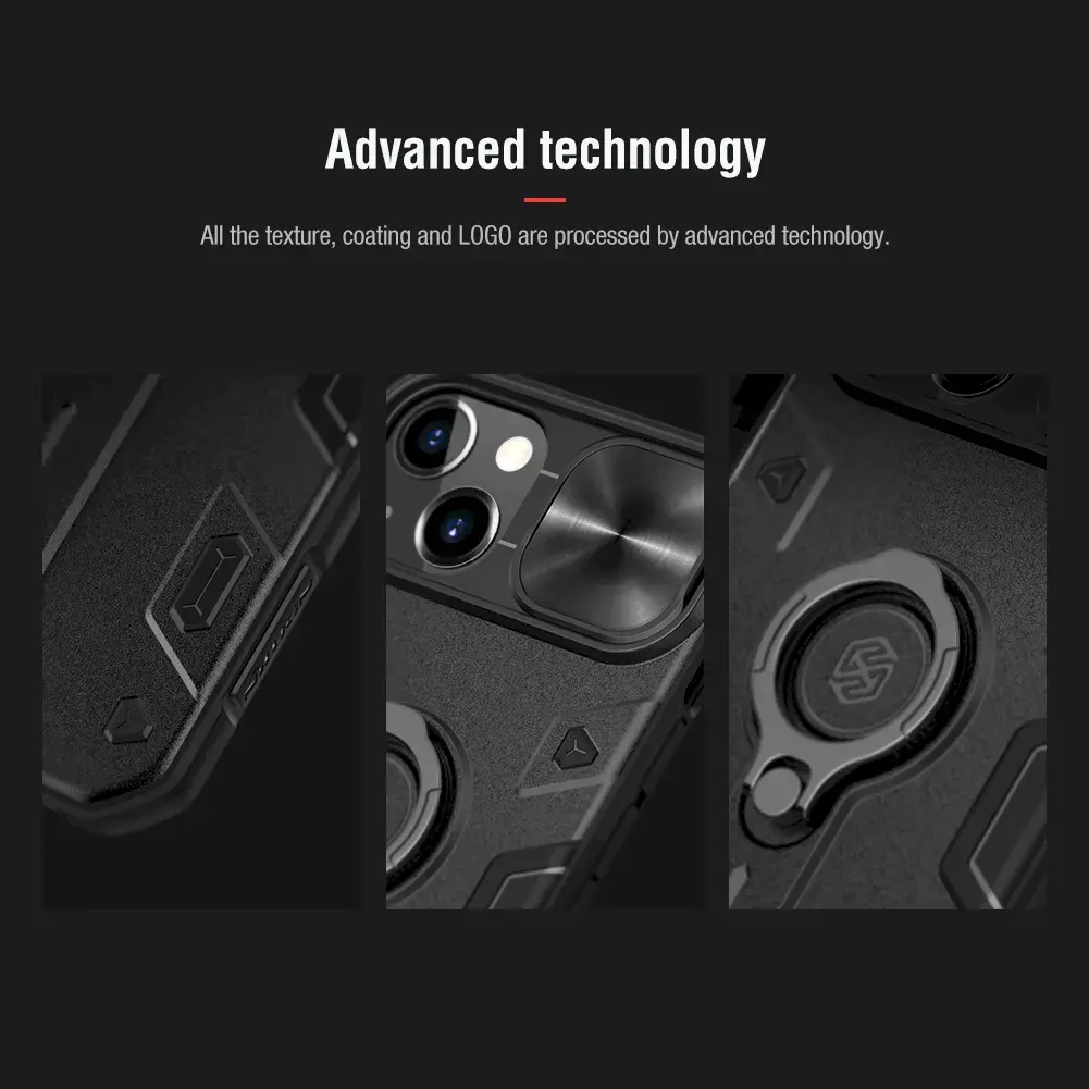 Nillkin CamShield Armor Hard Case for iPhone 13 Dark Green (without logocut)