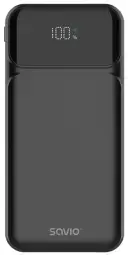 SAVIO POWER BANK ārējais akumulators (powerbank) | 10000 mAh | melns