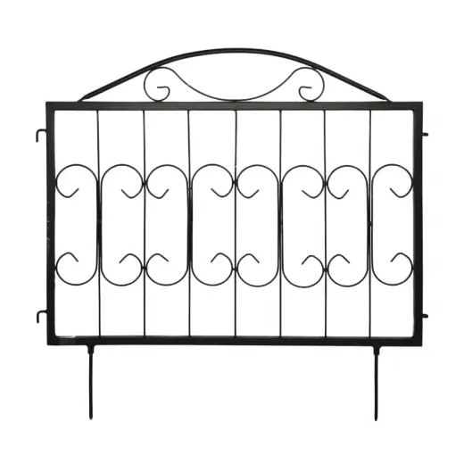 Decorative fence 60x60cm, black