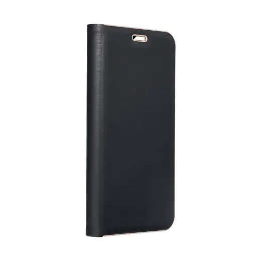 Luna Book Gold knyginio tipo telefono dėklas Samsung Galaxy A27 5G (A276) juodas