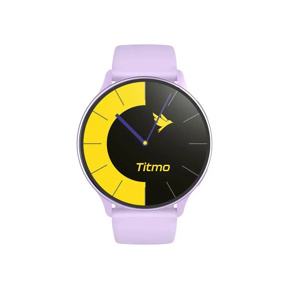 Smartwatch TITMO O-200 (GPS, AMOLED, bluetooth call, silicone strap) lavender