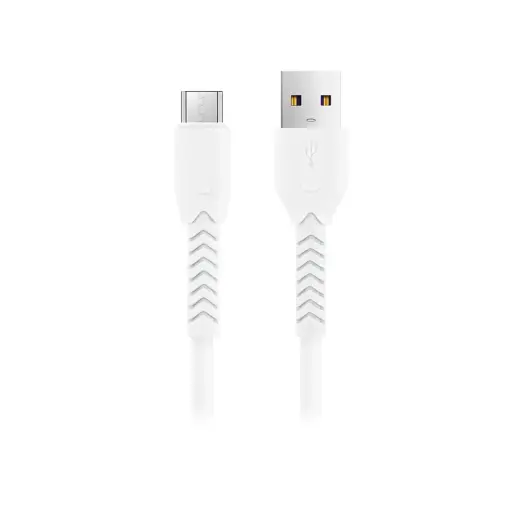 Maxlife MXUC-04 datu pārraides un uzlādes vads | USB-A uz Micro USB | 15W | 1m | balts