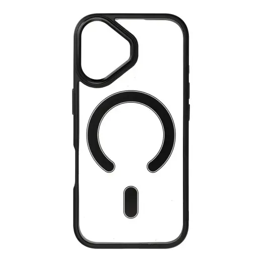 Color Edge Mag phone case with MagSafe support for iPhone 17 black