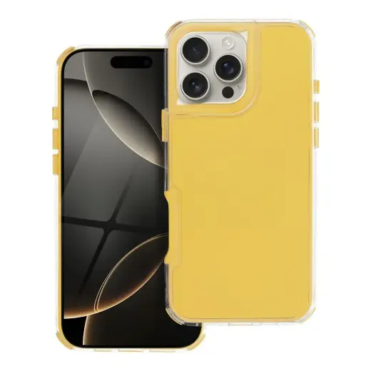 MATRIX maciņš telefonam iPhone 16 Pro Max dzeltens