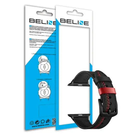 Beline Casual viedpulksteņa siksniņa priekš Samsung Gear S3, Galaxy Watch 46 mm, Galaxy Watch 3 45 mm, Huawei Watch GT/GT 2 (46 mm) | silikons | melna