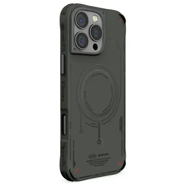 Skinarma case Mecha iPhone 16 Pro Max 6.9" Magnetic Charging olive
