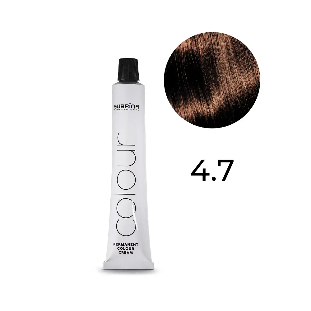 Subrina Professional, Essential Colour, Permanent Hair Dye, 4/7 Chestnut Medium Chestnut, 100 ml