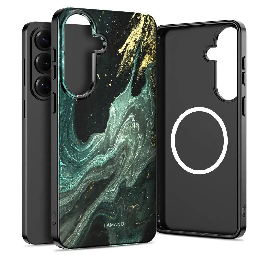 TECH-PROTECT Lamano maciņš ar MagSafe atbalstu telefonam Samsung Galaxy A57 (A576) zaļš