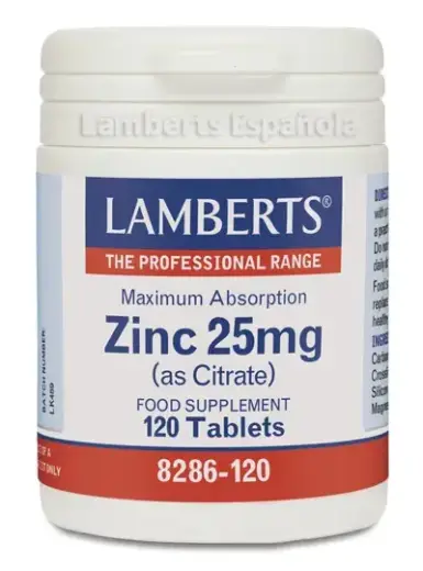 Lamberts Citrato De Zinc 25 Mg 120 Caps