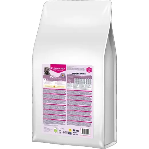 Sausa barība kucēniem - Eukanuba Puppy Small Chicken, 18 kg