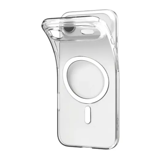 Puro 0.3 MAG Ultra-Slim phone case with MagSafe support for Apple iPhone 17 Air transparent