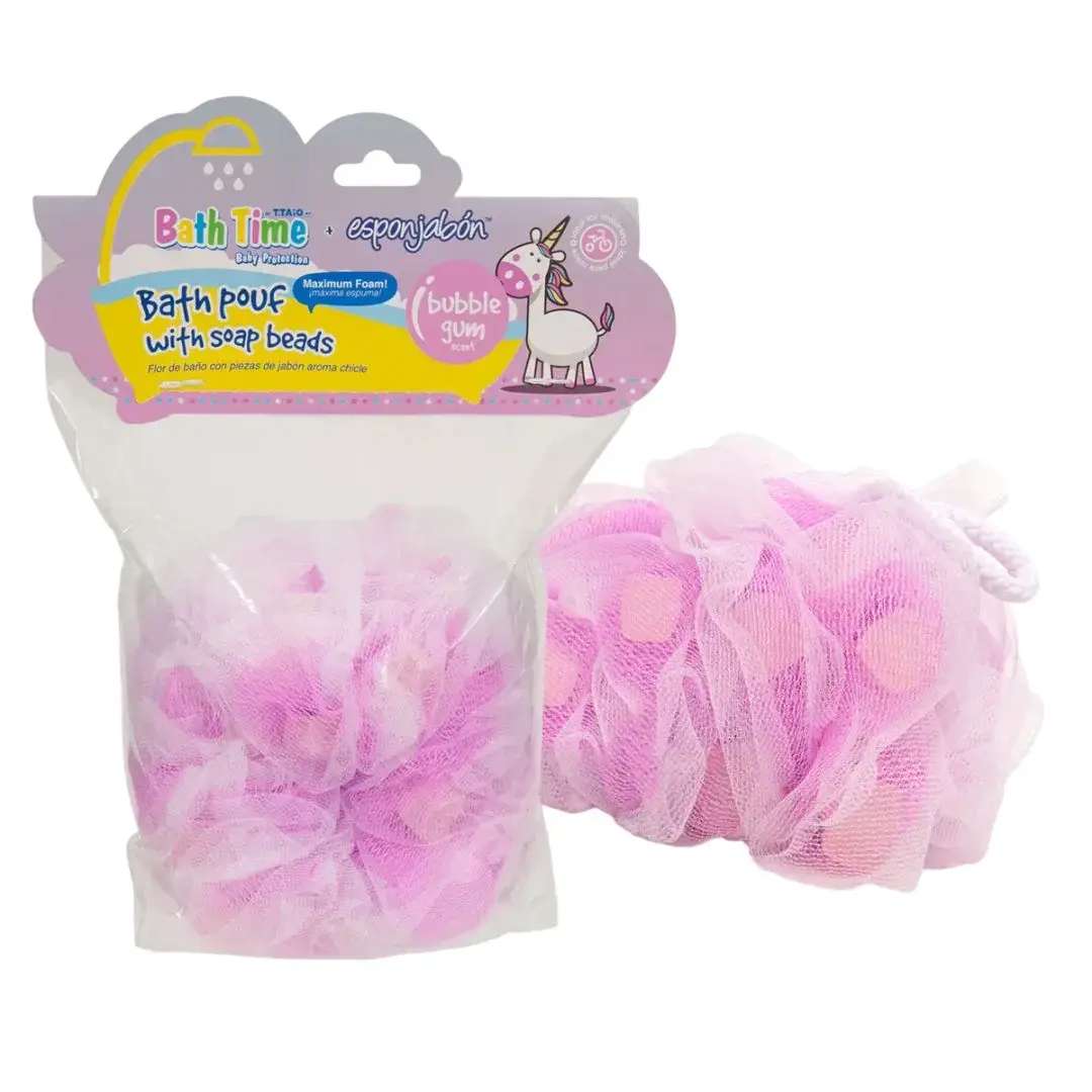 Esponjabon, Bubble Gum, Cleansing & Exfoliating, Gourmand, Soap & Sponge 2-In-1, Body