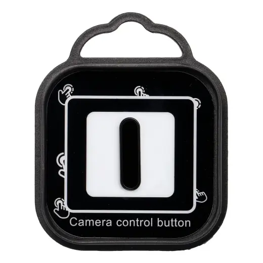Camera Control active button Drop Glue / Clear telefono dėklas su MagSafe palaikymu iPhone 16 juodas