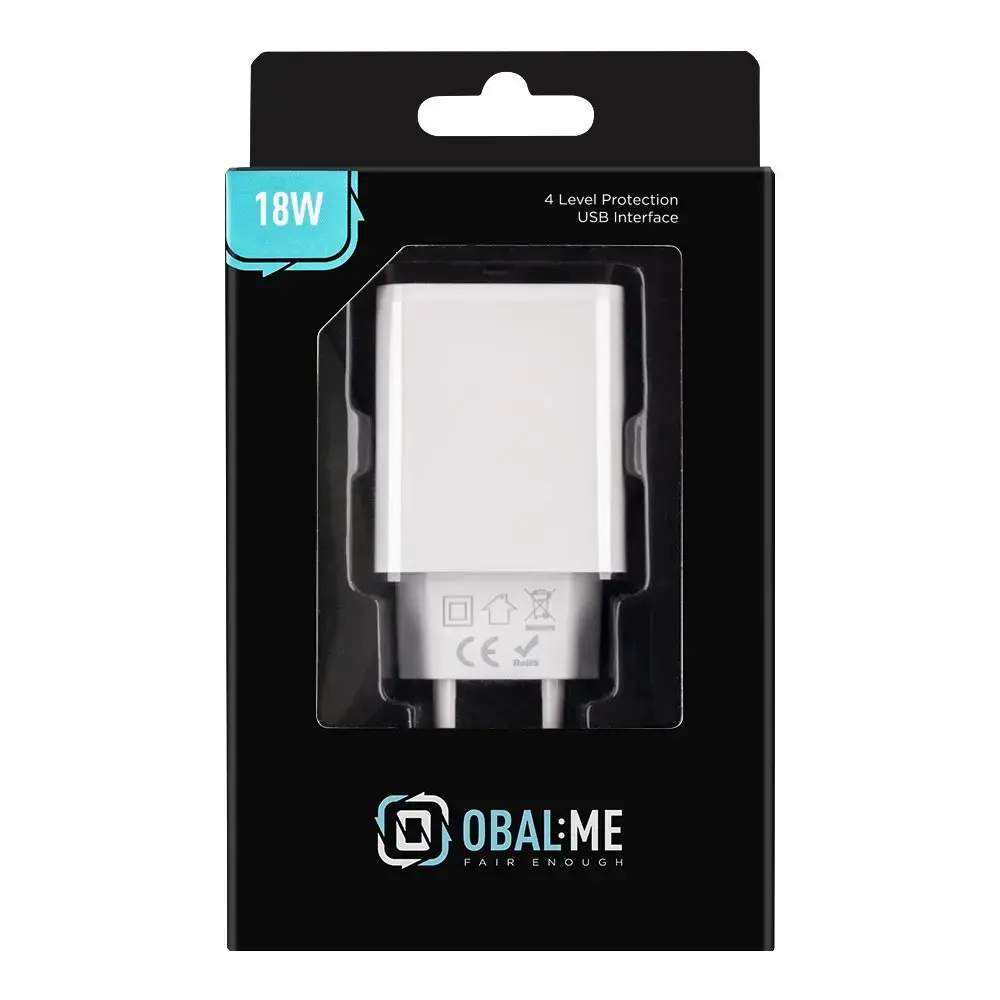 OBAL:ME Wall Charger tīkla lādētājs | 18W | USB-A | balts