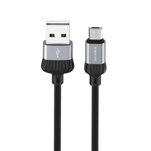 Borofone BX28 andmeedastus- ja laadimiskaabel | USB-A kuni Micro USB | 12W | 1m | hall