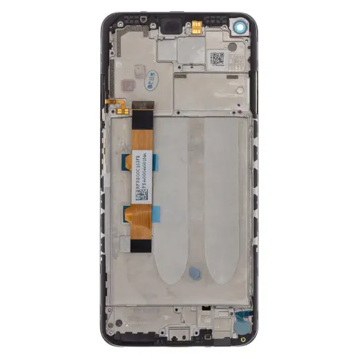 LCD Display + Touch Unit + Front Cover for Xiaomi Redmi Note 9 5G Black (Service Pack)