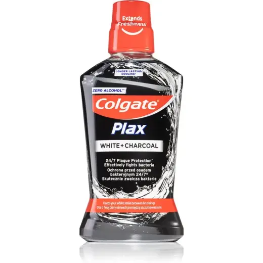 Colgate Plax Charcoal Anti-plaque Mouthwash for Healthy Gums Without Alcohol 500 Ml
