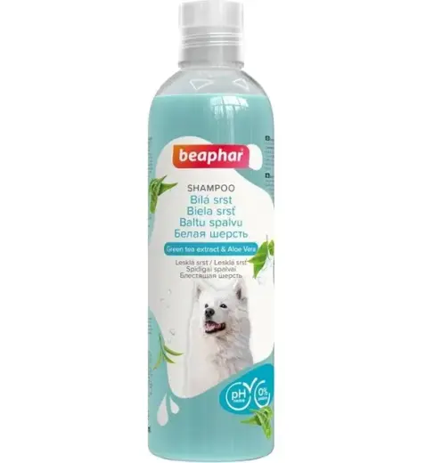 Šampūns suņiem - Beaphar White Coat Shampoo Dog, 250ml