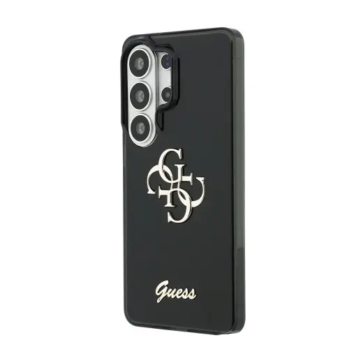 Guess IML 4G Script Metal Logo phone case for Samsung Galaxy S26 Ultra (S948) black