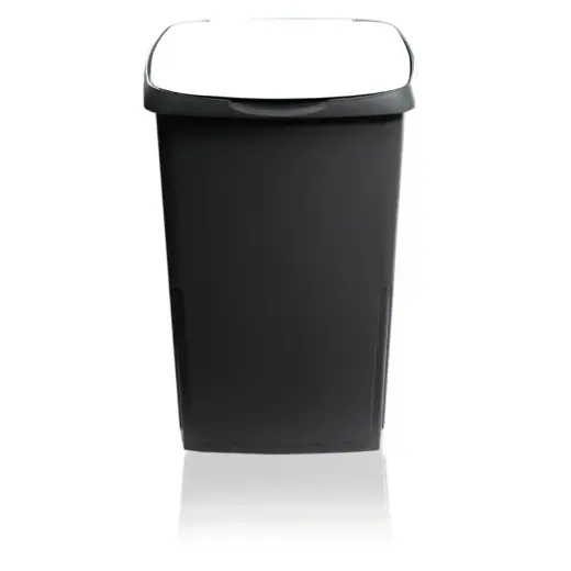 Atkritumu tvertne Eco Solution 45L 37x36x53,5cm tumši pelēka/balta