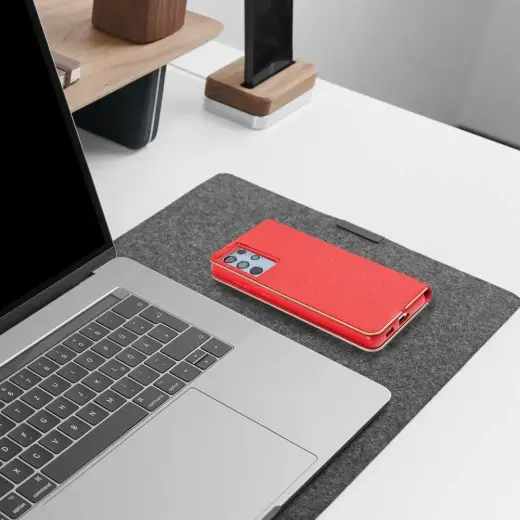 Flip case for Samsung S26 FE Luna Book Gold red