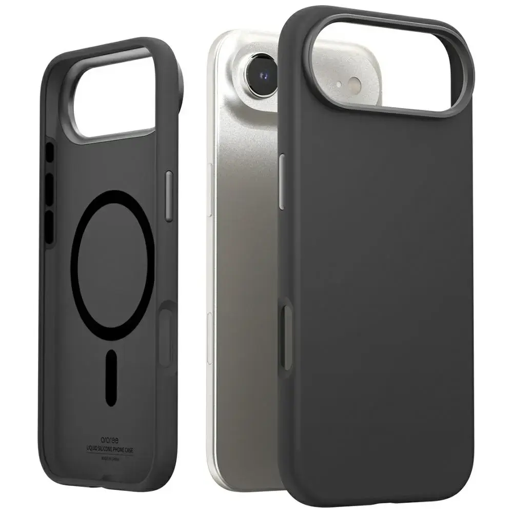Araree Typo Skin M maciņš ar MagSafe atbalstu telefonam iPhone 17 Air melns