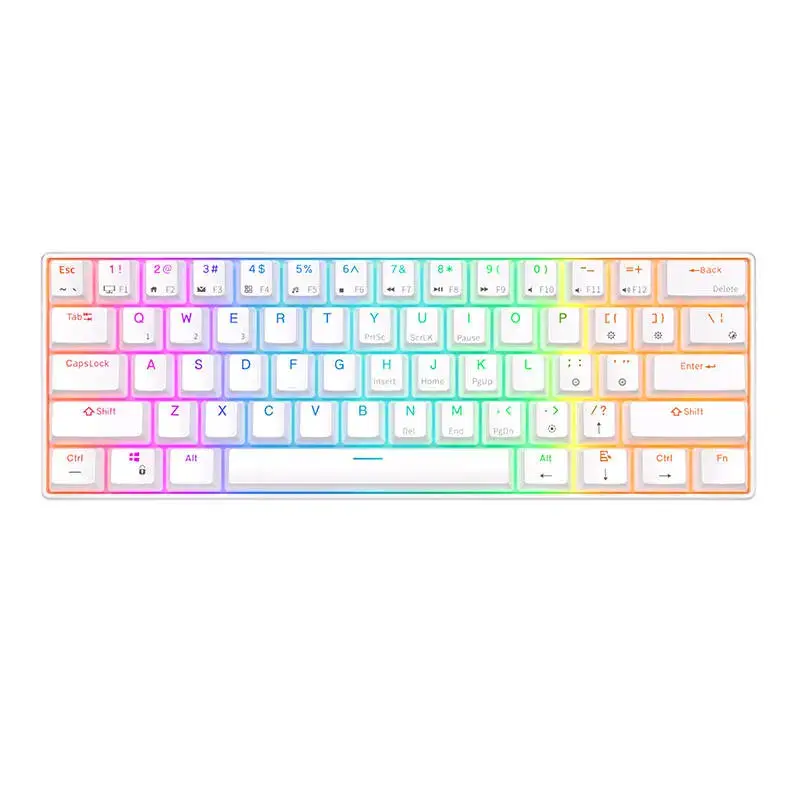 Royal Kludge RK61 RGB mechanical keyboard, red switch (white) (QWERTY)