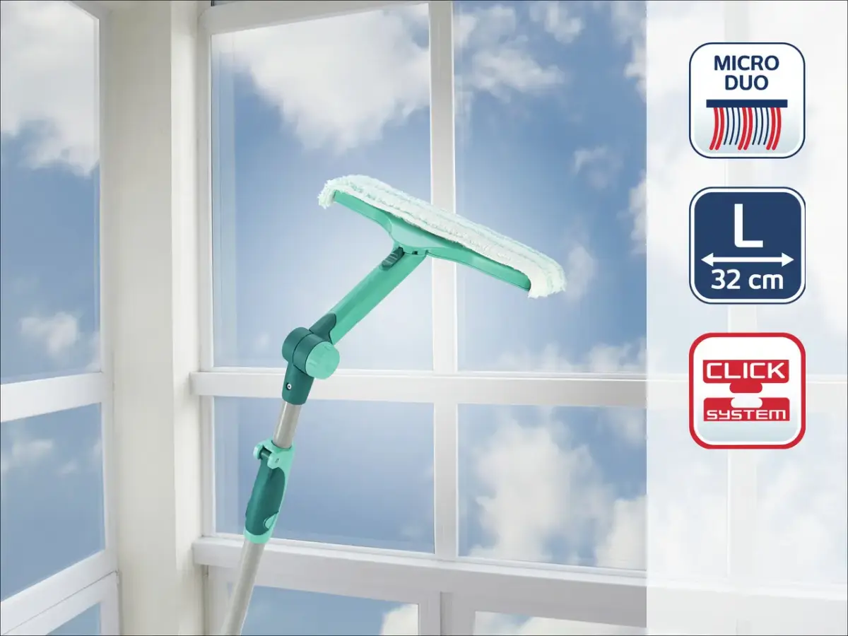 LEIFHEIT Logu birste ar teleskopisku kātu 110-190 cm Window & Frame Cleaner L
