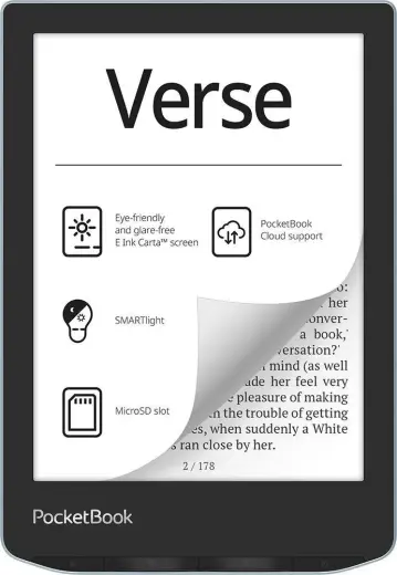 PocketBook eBook reader Verse EU / PB629-2-WW Black, blue S