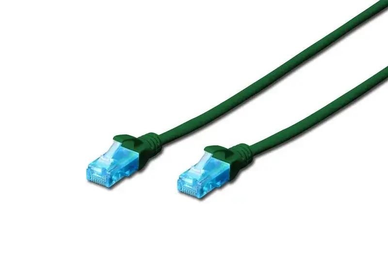 Patch cord U|UTP kat.5e PVC 3m green