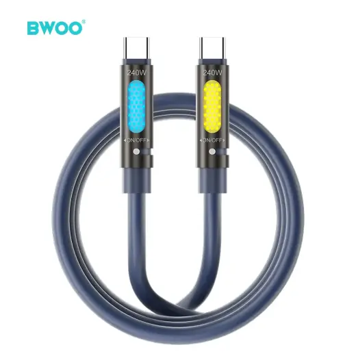 BWOO X325C-C провод для передачи данных и зарядки | USB-C на USB-C | 240W | чёрный