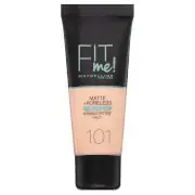 Maybelline Fit Me Matte & Poreless Foundation 101 True Ivory 30 Ml