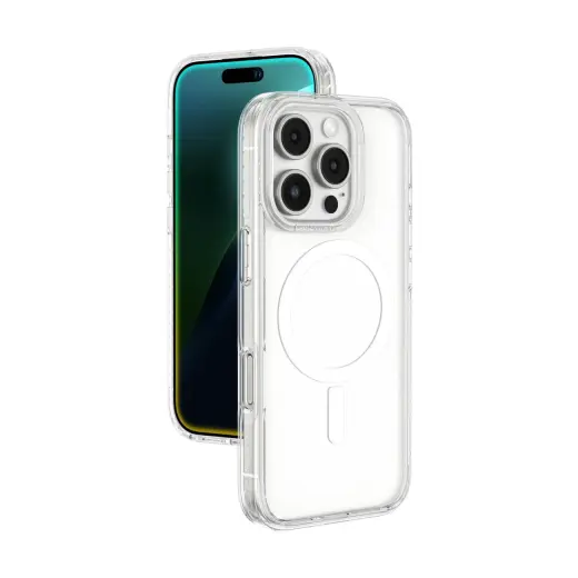 AmazingThing Titan Pro Mag phone case with Magnetic Ring for iPhone 16 Pro Max - Transparent