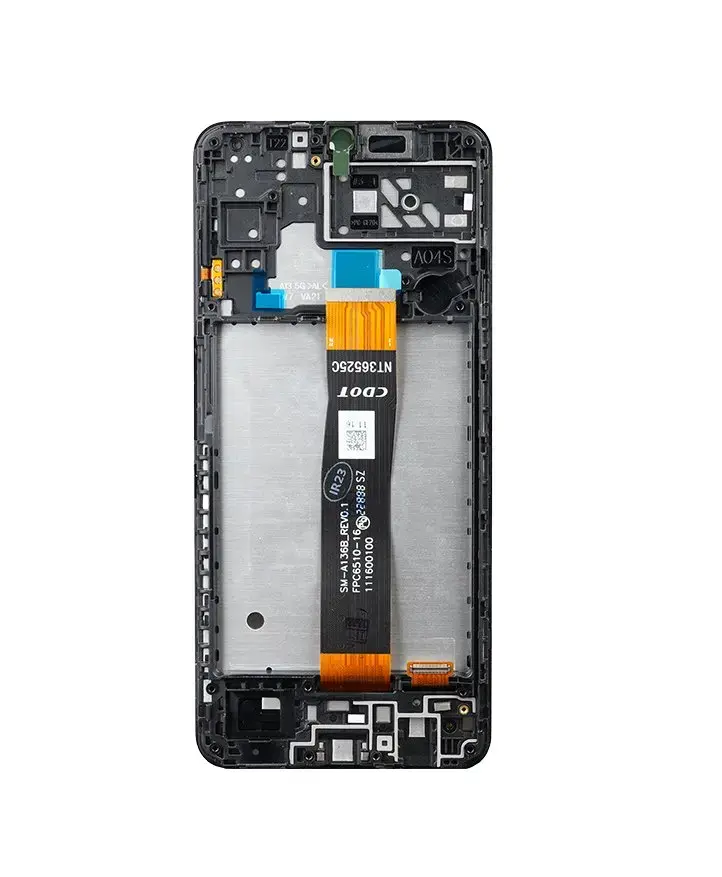 LCD display + Touch Unit + Front Cover for Samsung A047F Galaxy A04s Black