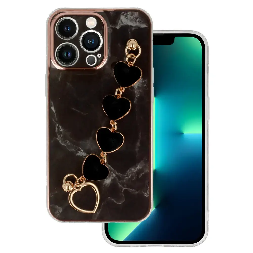 Trend maciņš telefonam iPhone 13 Pro melns (dizains 6)