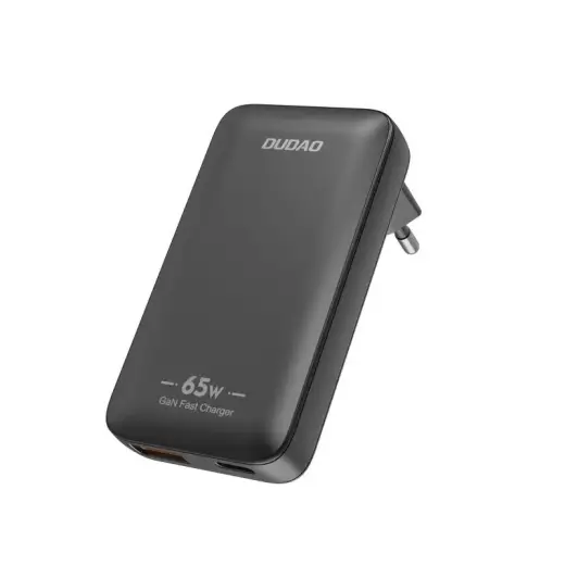 Dudao A65Q travel charger | 65W | GaN, PD | USB-A, USB-C | black