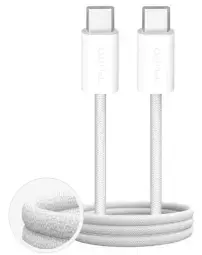 Puro Fabrik 4 60W datu pārraides un uzlādes vads | USB-C uz USB-C | 60W | 2m | balts