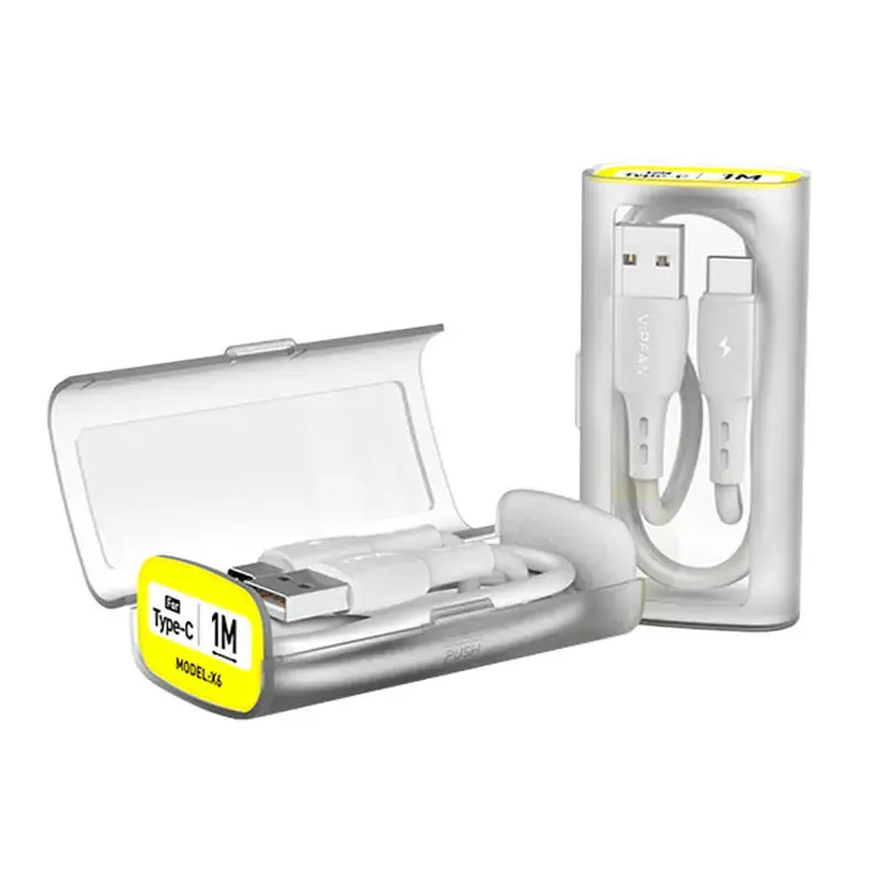 USB to USB-C cable Vipfan X06, 3A, 1m (white)