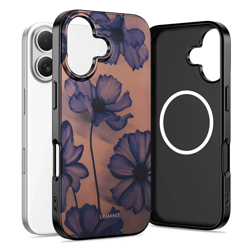 TECH-PROTECT LAMANO phone case with MagSafe support for Apple iPhone 16 black