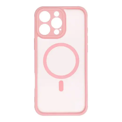FULL MATTE MAG COVER telefono dėklas su MagSafe palaikymu iPhone 16 Pro Max rožinis