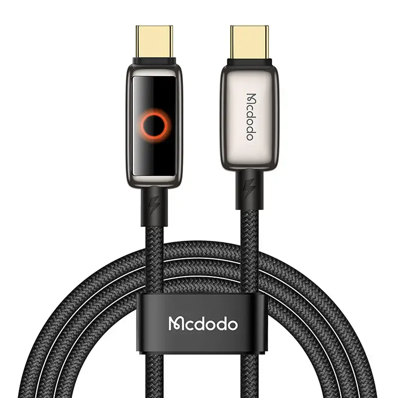 Mcdodo CA-6680 data transfer and charging cable | USB-C to USB-C | 100W | with LED display | 1.2m
