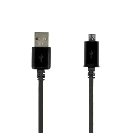 data transfer and charging cable | USB-A to Micro USB | black