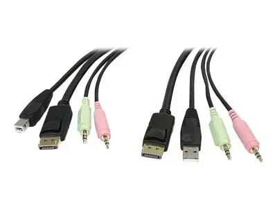 StarTech.com 4-in-1 microphone- | video- | USB- | audio-cable - 1.8 m