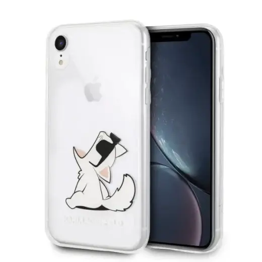 Karl Lagerfeld KLHCI61CFNRC чехол для телефона для iPhone Xr прозрачный Choupette Fun