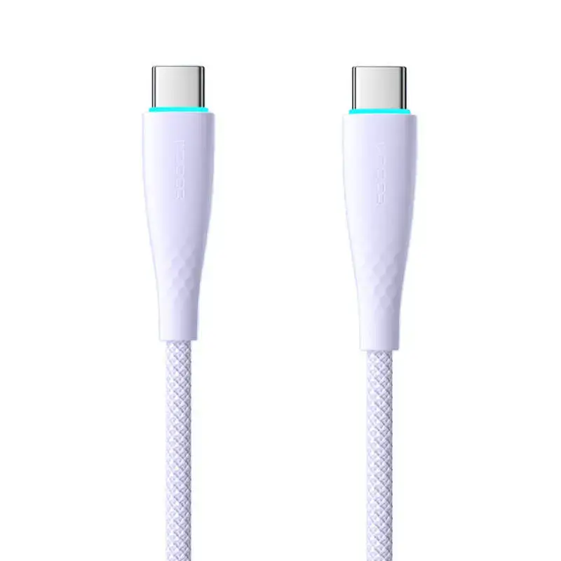 Cable USB-C to USB-C Toocki TXCTT1- BMH01-P, 1m, PD, FC 100W (purple)