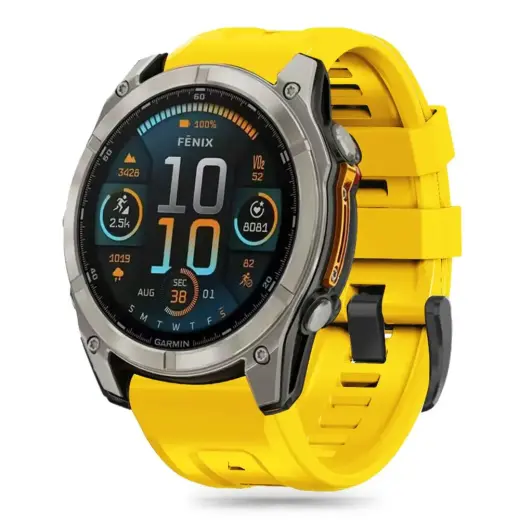 TECH-PROTECT SILICONE GARMIN FENIX 5X | 5X PLUS | 6X | 6X PRO | 7X | 8 (51 ММ) ЖЕЛТЫЙ